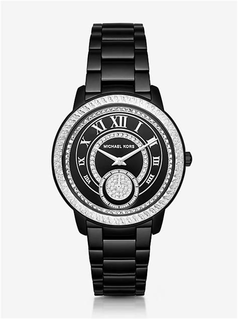 michael kors madelyn pave watch|Michael Kors Madelyn Black Dial with Crystal Pave Black.